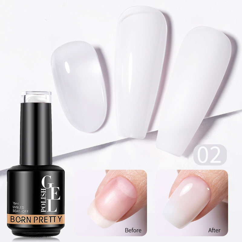 Nail Color Powder Transparent Function Phototherapy Plastic