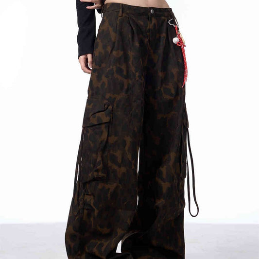 Women's Colorful Leopard Print Casual Pants
