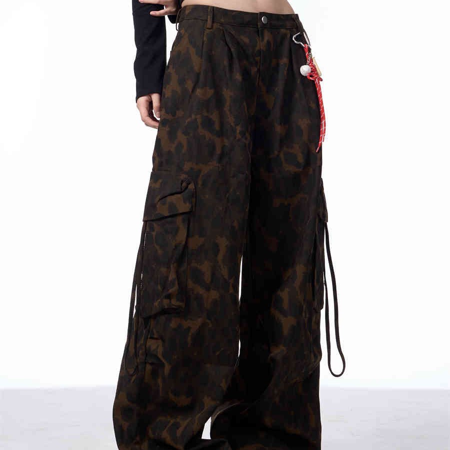 Women's Colorful Leopard Print Casual Pants