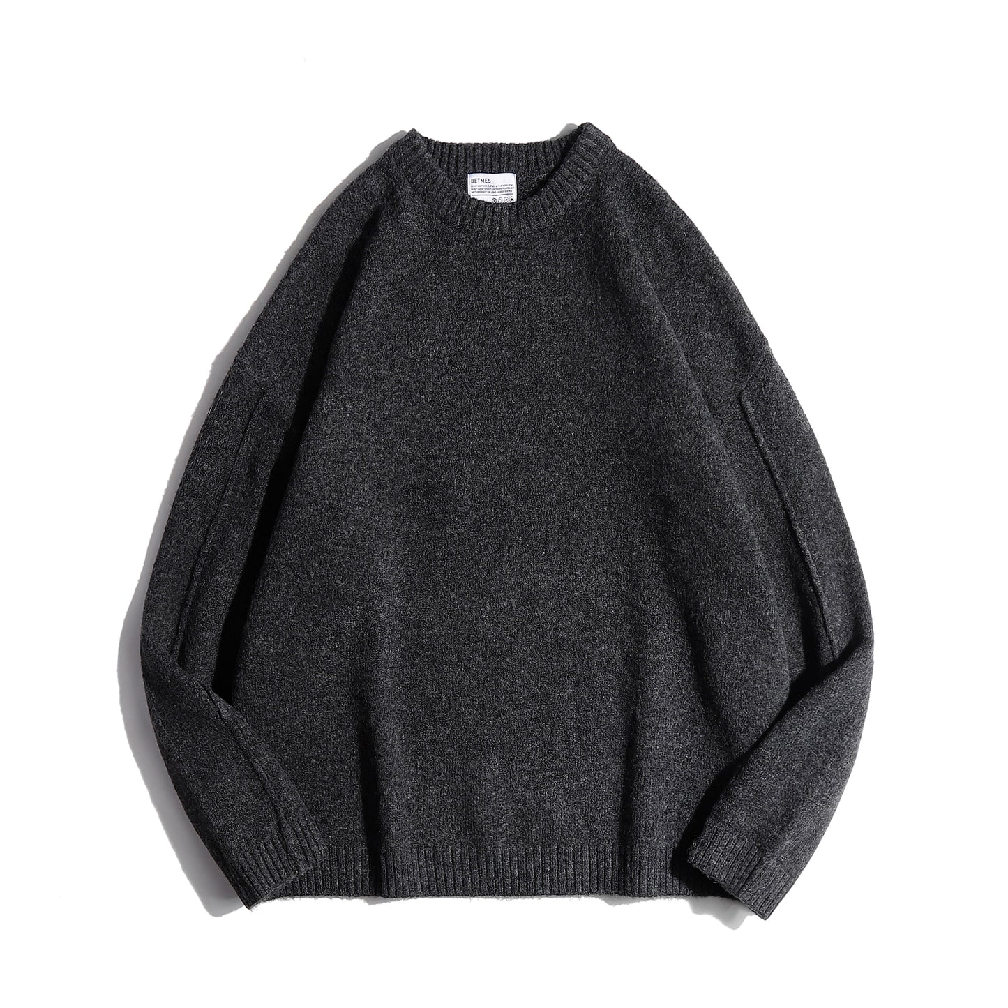 Japanese-style Retro Solid Color Knitwear Sweater For Men