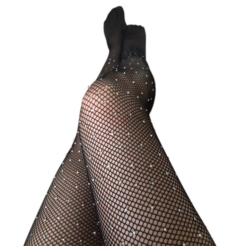 Fishnet Stockings With Diamonds