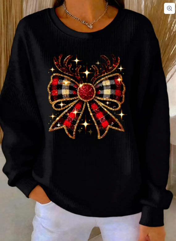 Relaxed-fit Casual Autumnwinter Long-sleeve Crew-neck Sweatshirt