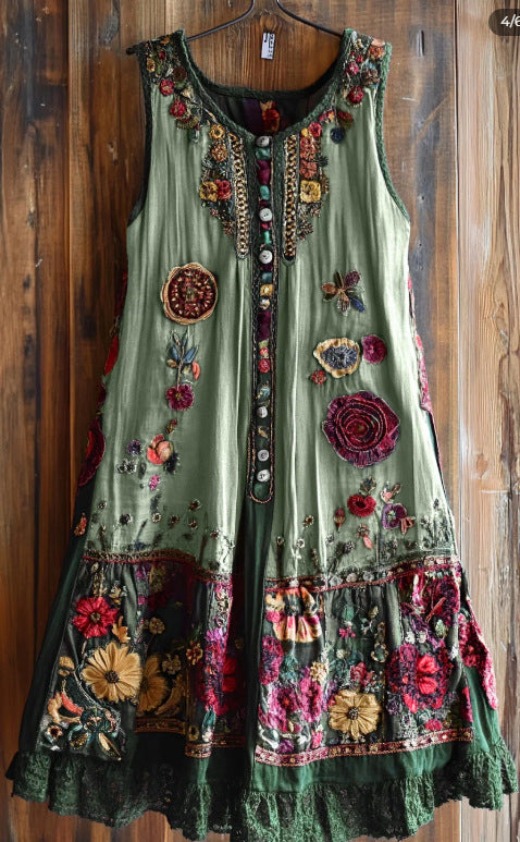 Spring Concise Commuter Artistic 3D Dress