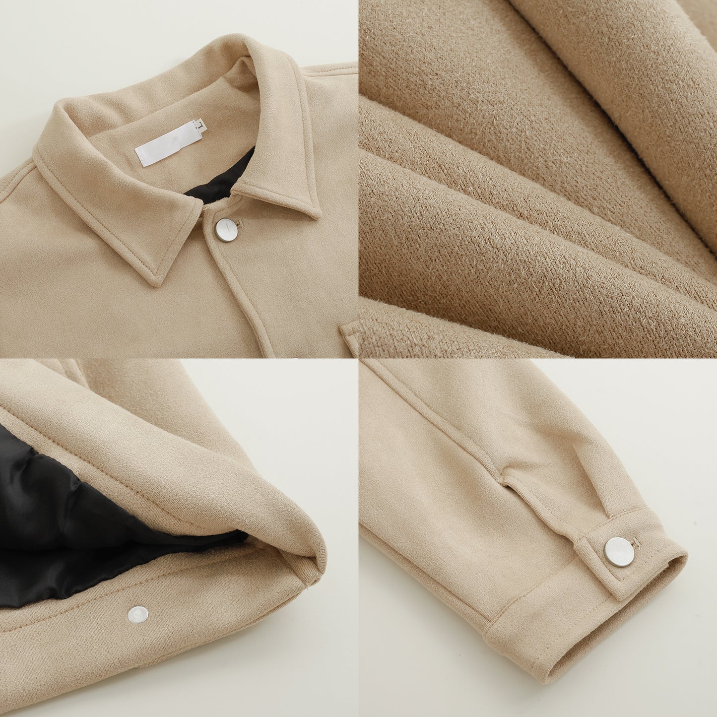 Men's Short Loose Suede Jacket