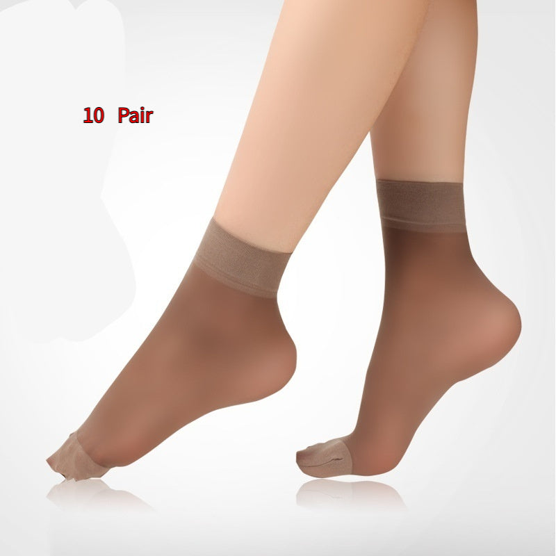 Wear-resistant Snag-proof Velvet Toe-reinforced Non-slip Seamless Short Tights