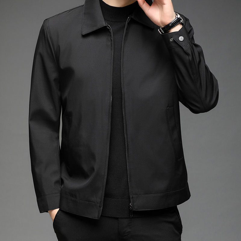 Middle-aged People's Autumn Lapel Slim Fit Business Casual Jacket