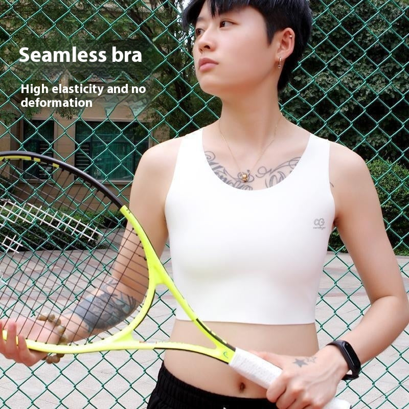 Traceless Invisible Corset Underwear Sports Anti-sagging Nude Feel