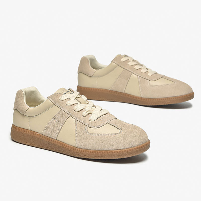 Women's Leather Shoes Retro White Sports