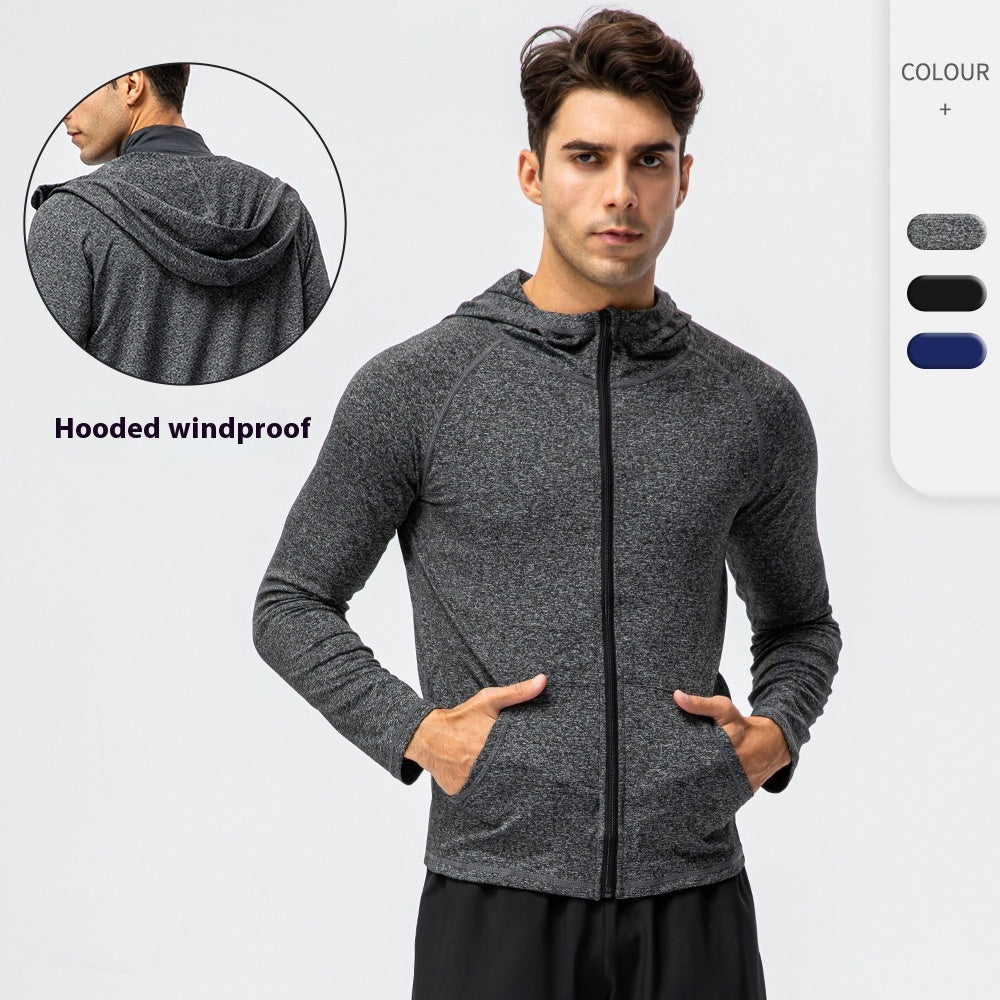 Men's Autumn And Winter Sports Zipper Casual Hoodie Quick-drying Coat