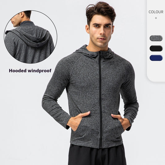 Men's Autumn And Winter Sports Zipper Casual Hoodie Quick-drying Coat