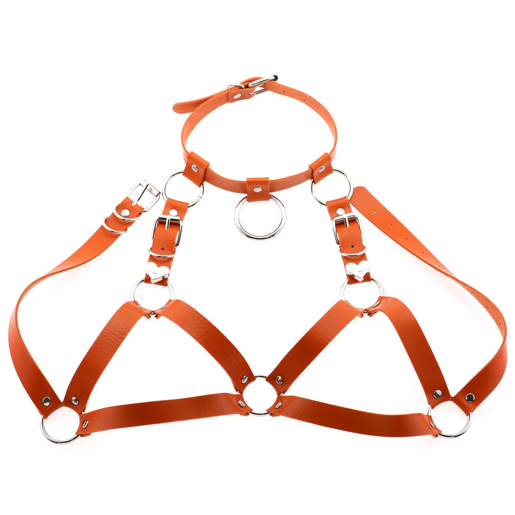 Trendy Punk Harajuku Performance Leather Collar Straps
