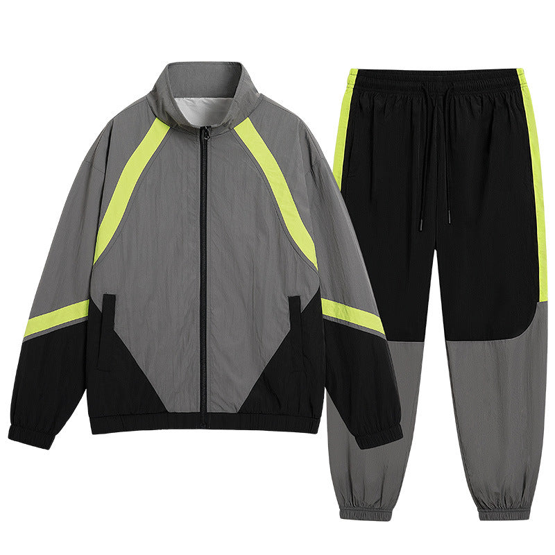 Leisure Sports Suit Men's Stand Collar Coat Sweatshirt