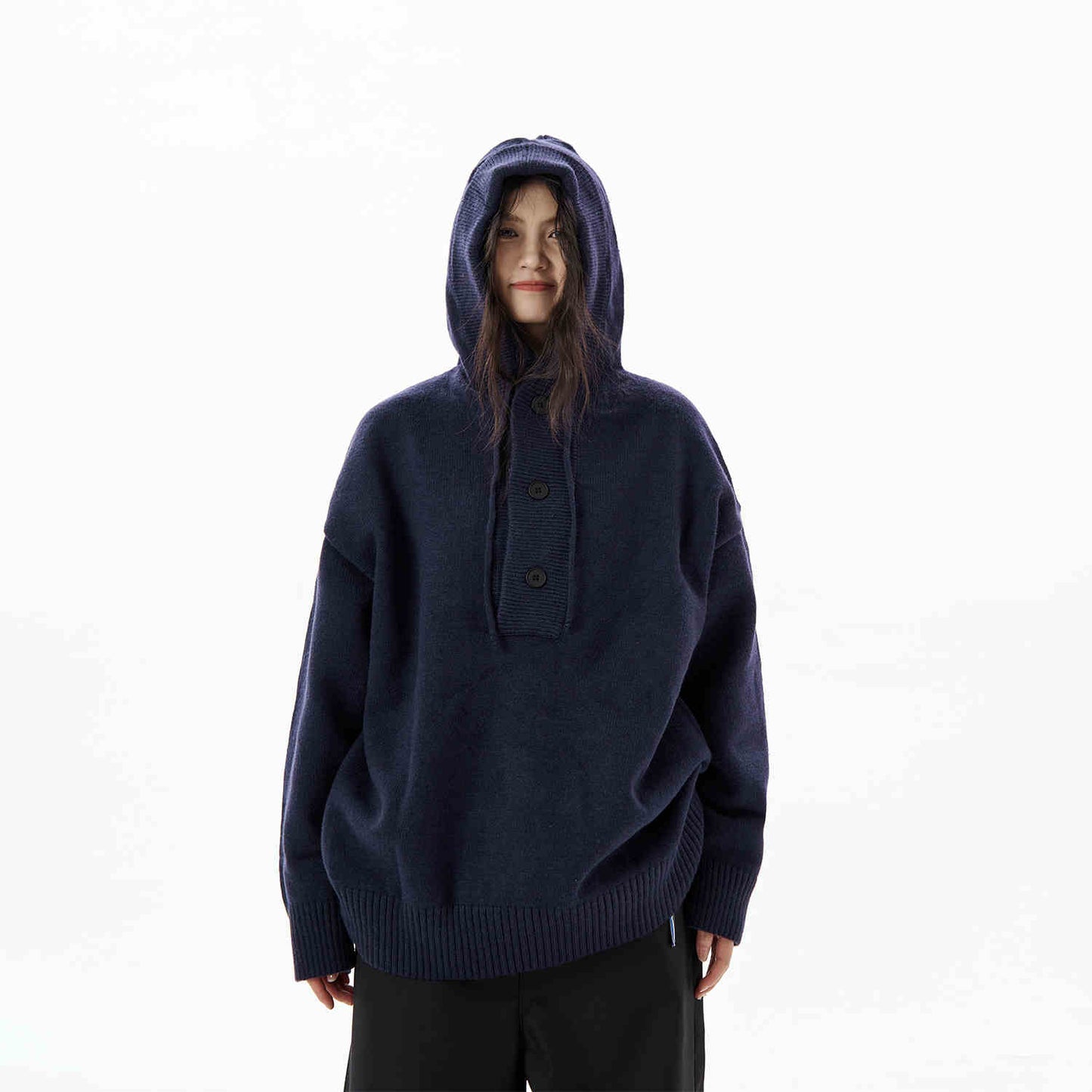 Hooded Sweater Women's Loose Sweater Coat