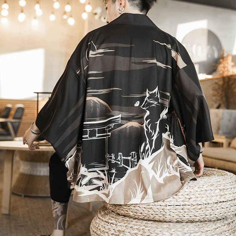 Chinese Tang Costume Improved Hanfu Men's Robe Coat