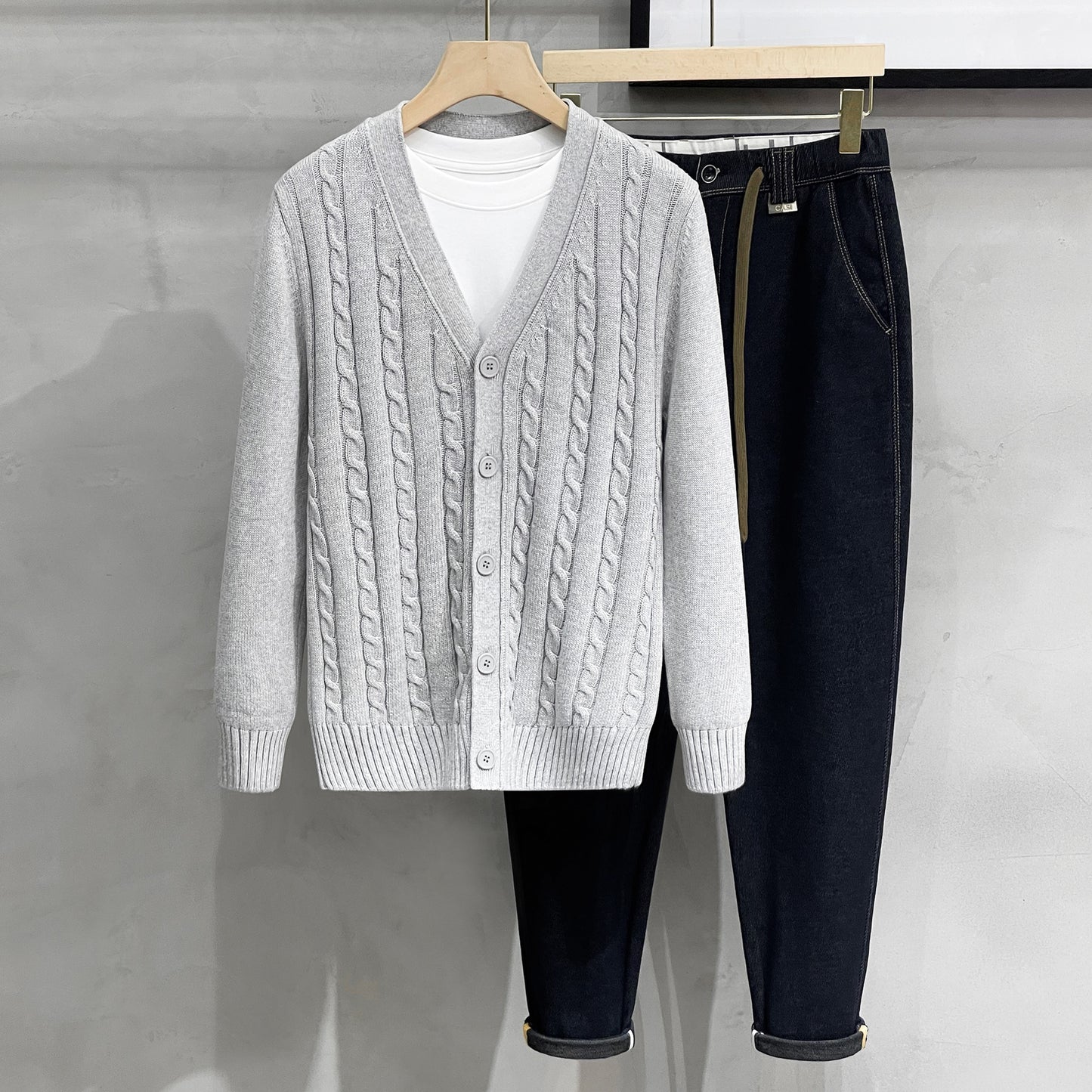 Men's Knitted Autumn And Winter Sweater Casual Jacket