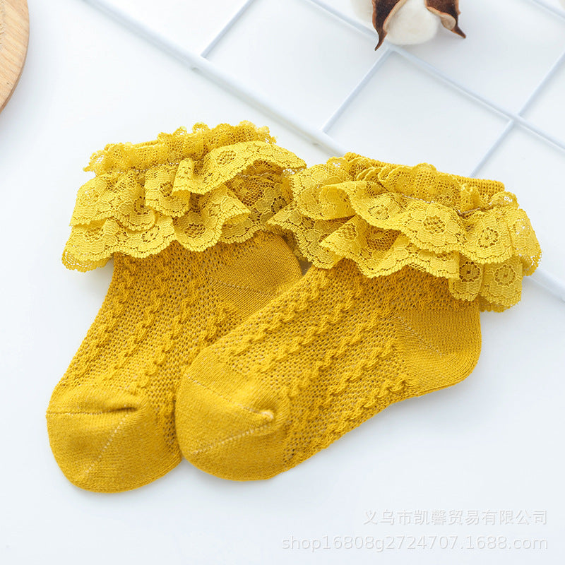 Baby Cotton Socks Dance Lace Stockings