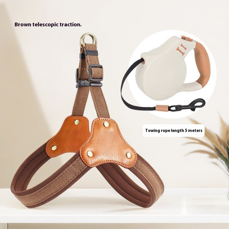 Dog Breast Collar Small Dog Bichon Dog Hand Holding Rope