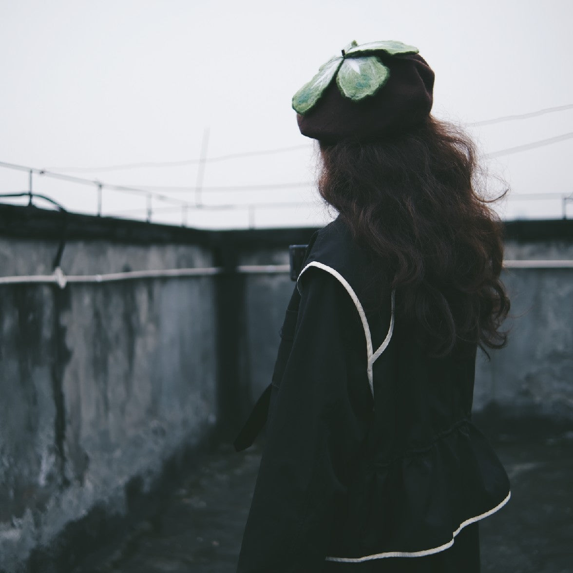 Handmade Wool Painter Hat Japanese