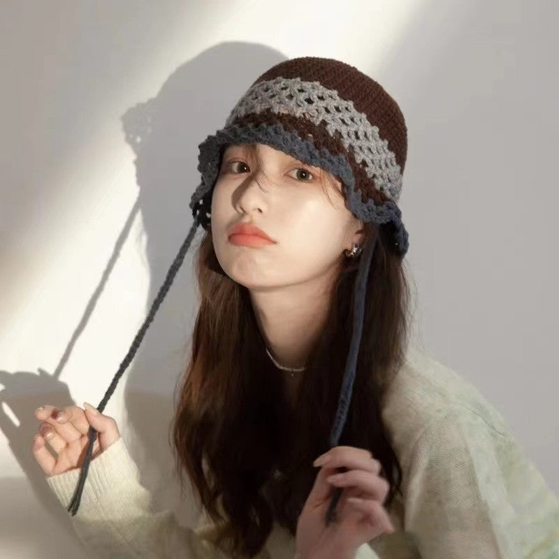 Women's Korean Style Trendy Hollow Concave Fisherman Hat