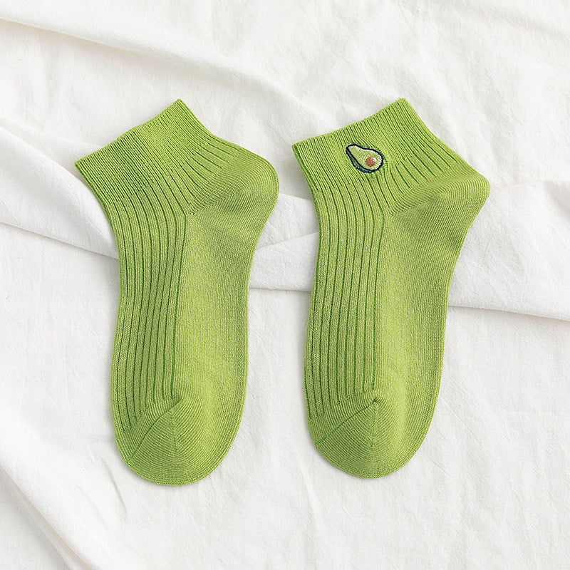 New Cartoon Female Mid-tube Cute Bear Cotton Socks