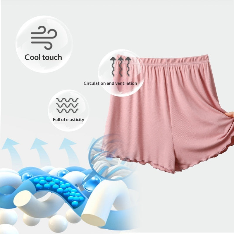 Loose-fitting Bamboo Fiber Cotton High-waisted Plus-size Casual Pants