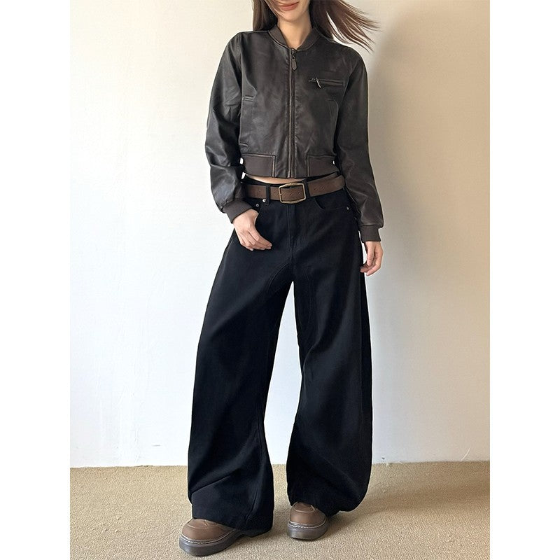 Women's American Vintage Crumpled All-matching Loose Pants