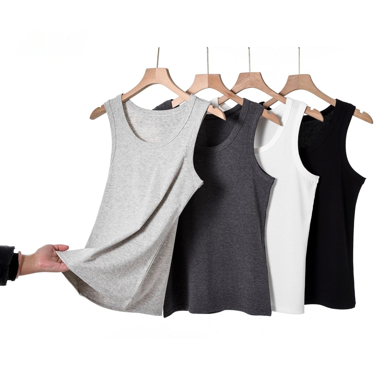 Lyocell Cotton Cool-Touch Stretch Slim-Fit Sports Vest