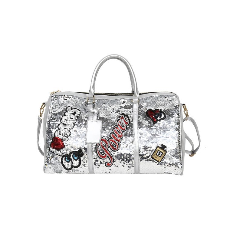 Fashion Sequin Letter Women's One Shoulder Diagonal Bag
