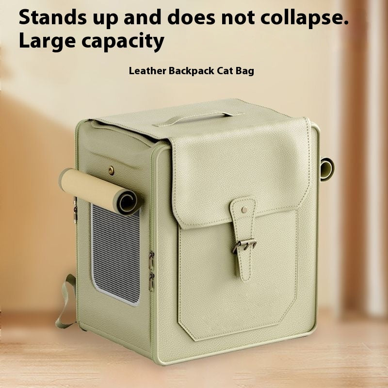 Portable Large Capacity Foldable Breathable Cat Bag Trolley Case