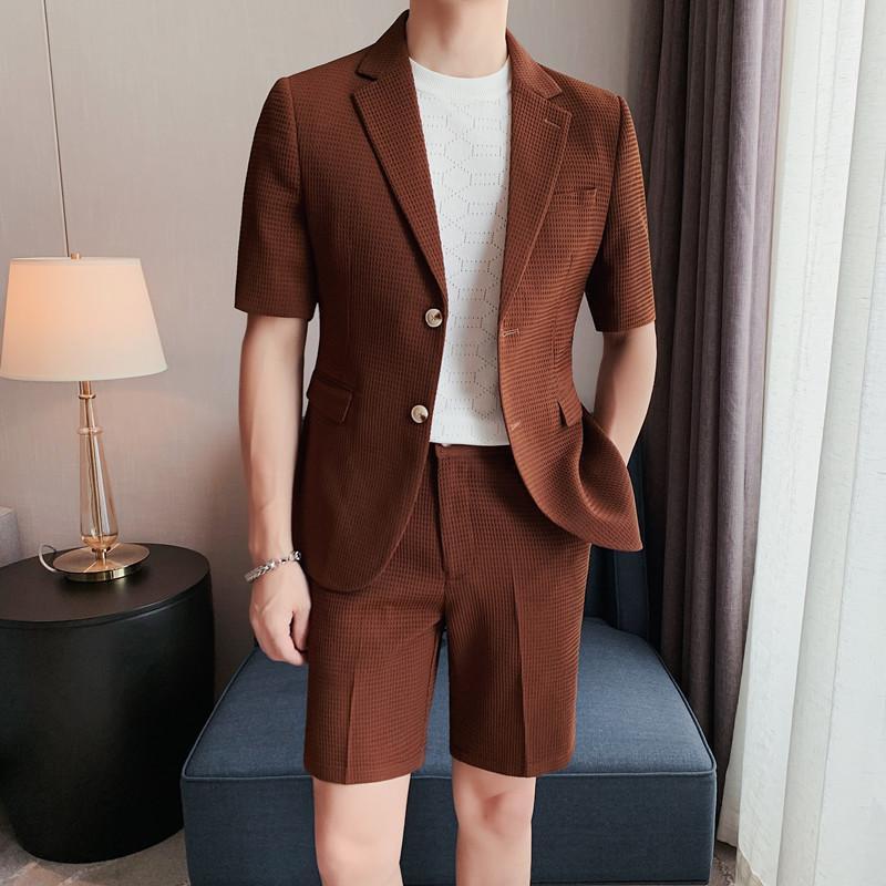 Summer Thin Suit Men's Fashion Leisure Suit