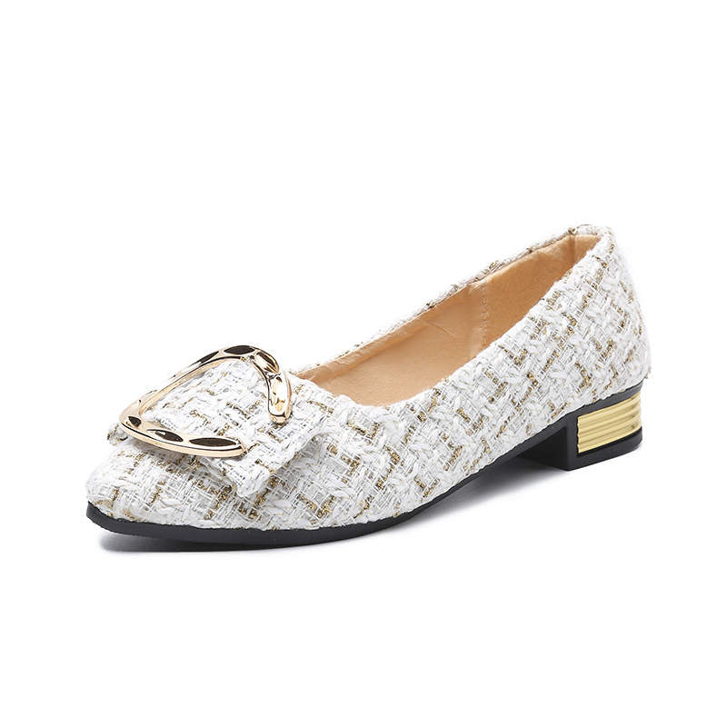 Pointed Shallow Mouth Peas  Slip-on Slip-on Shoes