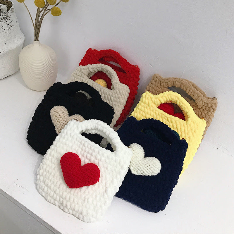 New Plush Hand-woven Small Fragrance Handbag