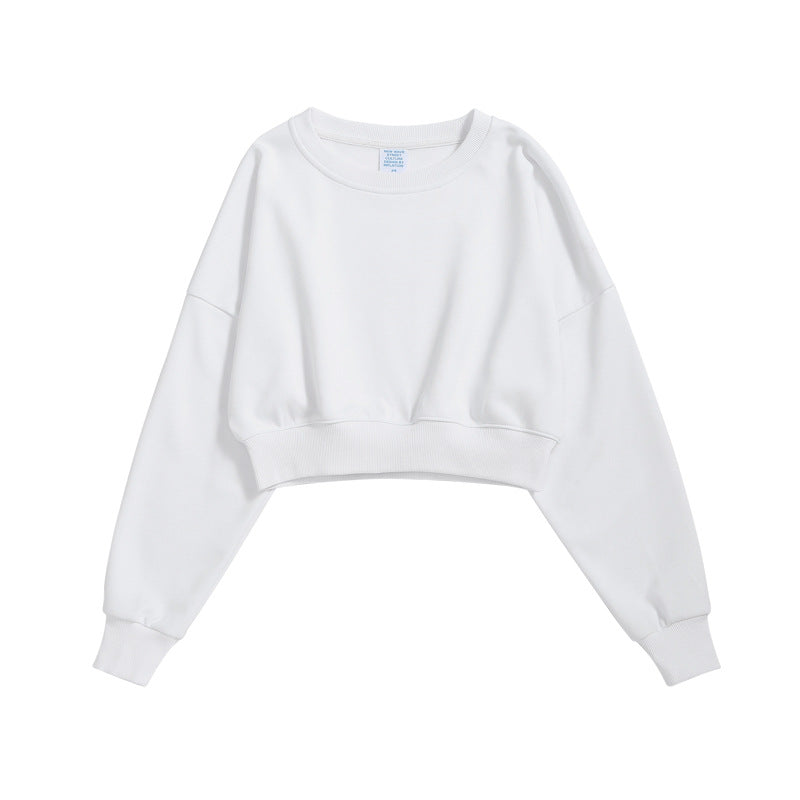 Women's Sports Crop Top Sports Cropped Sweatshirt
