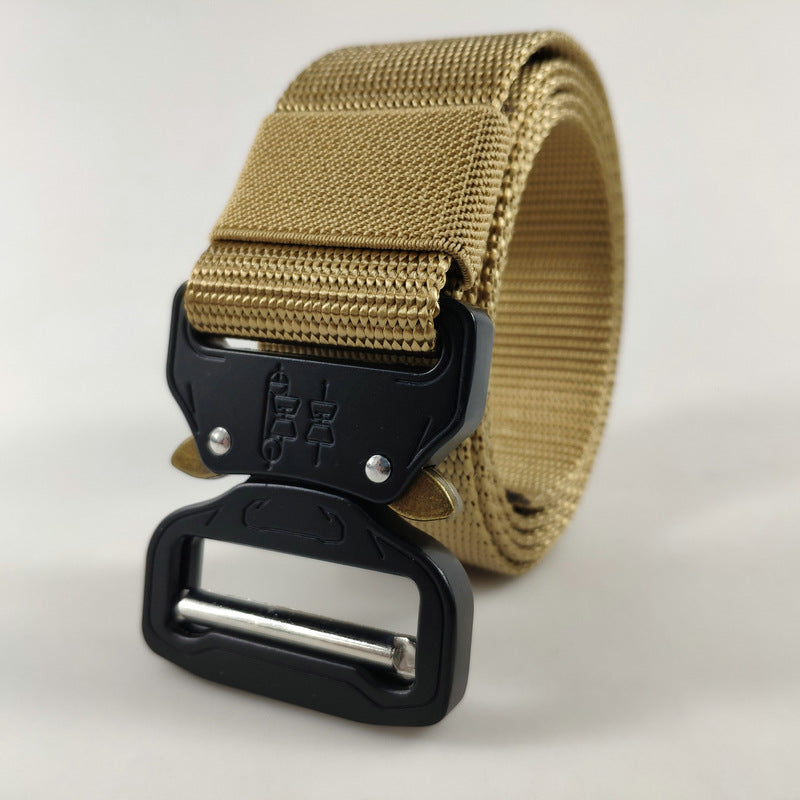 Cobra Buckle Outdoor Tactics Belt Men's Nylon Sports Quick Release Training Canvas Belt