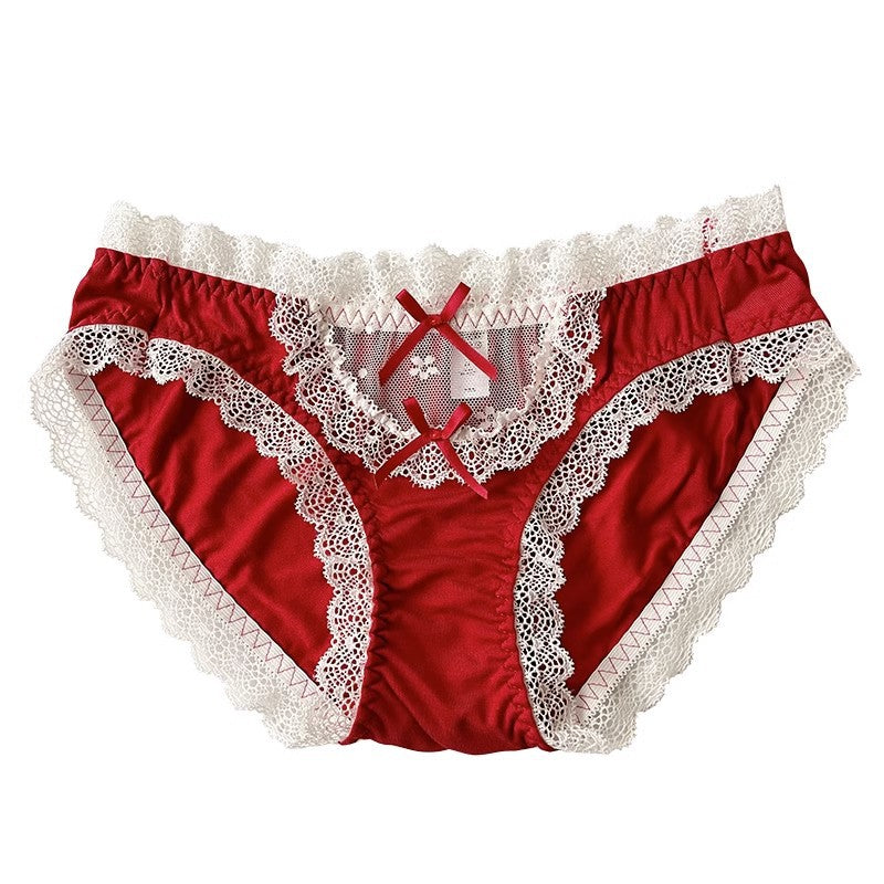 Lace Edge Hollow Mesh Temptation Briefs