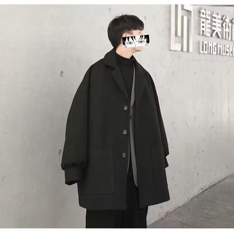 Men's Loose Hong Kong Style Suit Jacket Versatile Casual