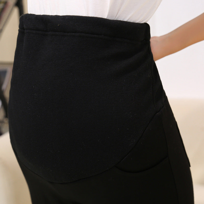 Winter three layer Plush Maternity Pants
