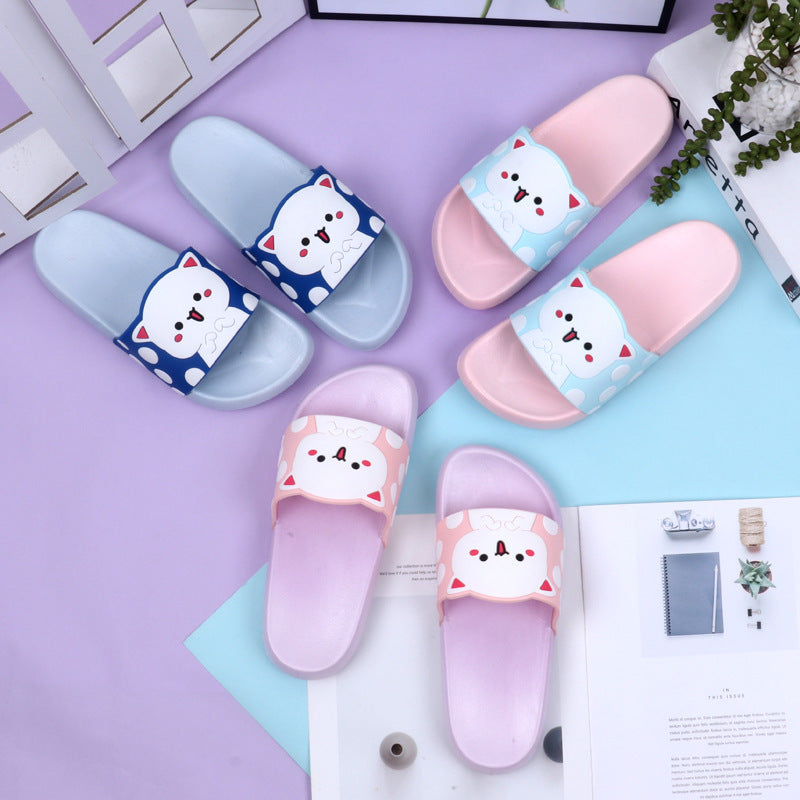 Cat student slippers