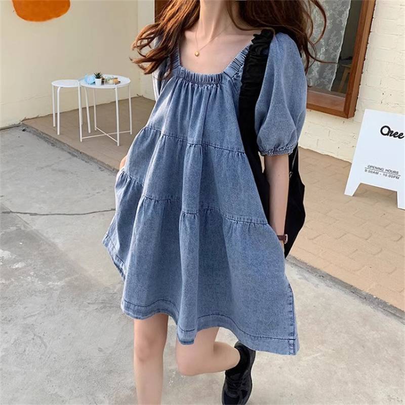 Womens Versatile Casual Denim Dress