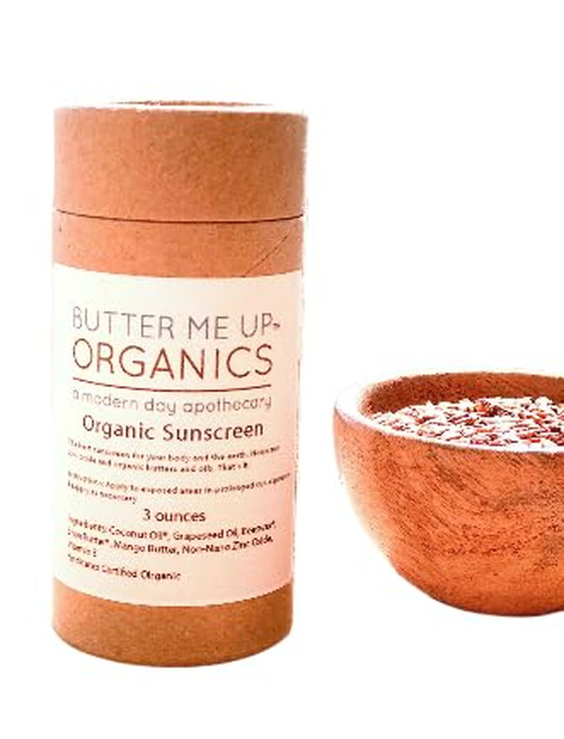 Natural Zinc Oxide Sunscreen SPF 45+, Reef-Safe, Non-Nano Mineral Sunblock, Water-Resistant with Shea Butter & Coconut Oil, Chemical-Free, Eco-Friendly, 4Oz Jar