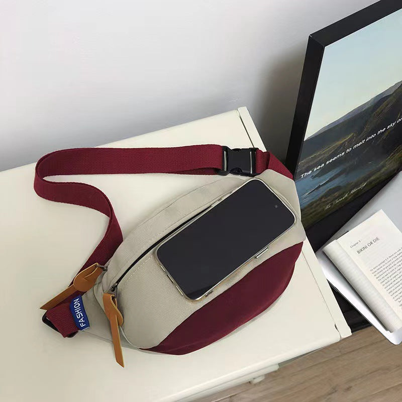 Crossbody All-matching En Skulder Sport Taljetaske Til Kvinder