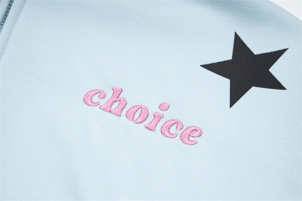 Design Five-pointed Star Printed Cardigan Sweater