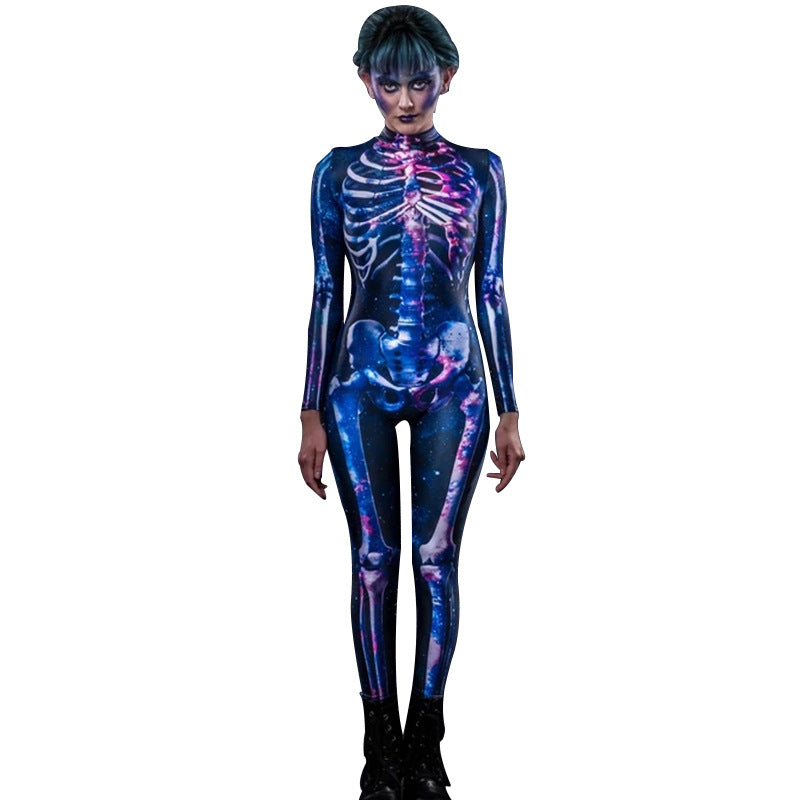 Halloween Ball Body Skeleton Jumpsuit