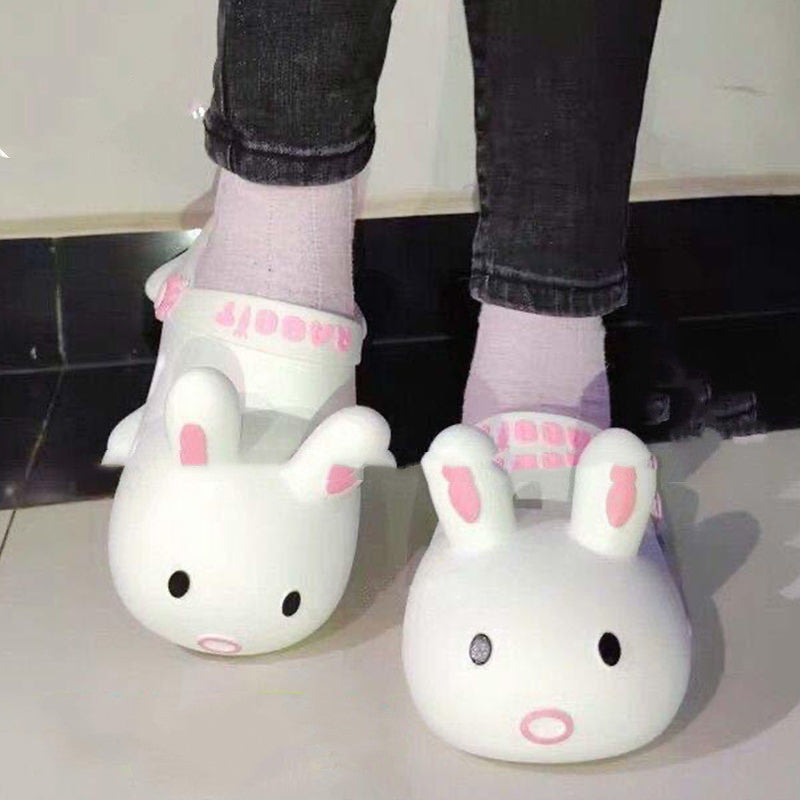 Men's And Women's Non-slip Children's Rabbit-shaped Hole Shoes