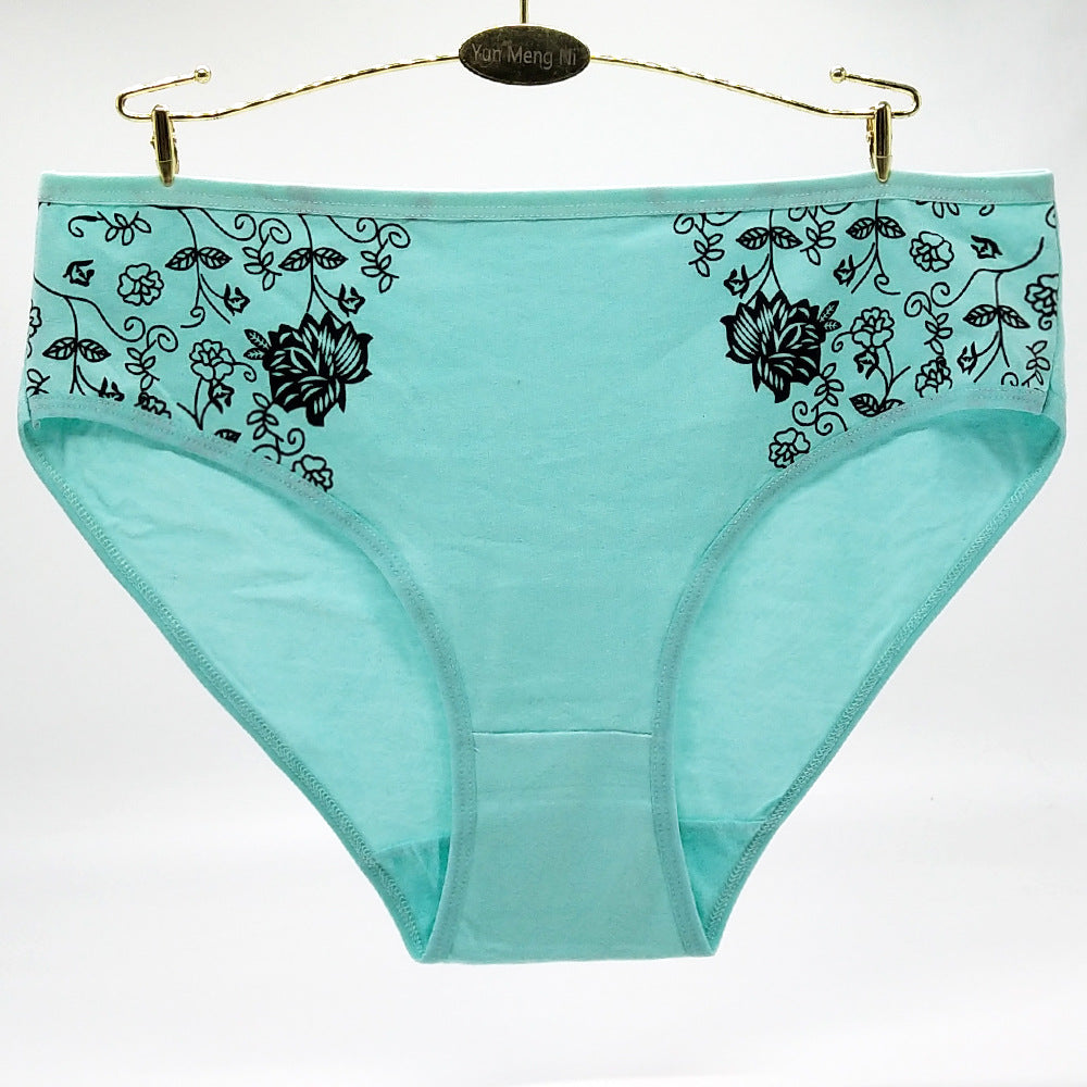 Women's floral print briefs