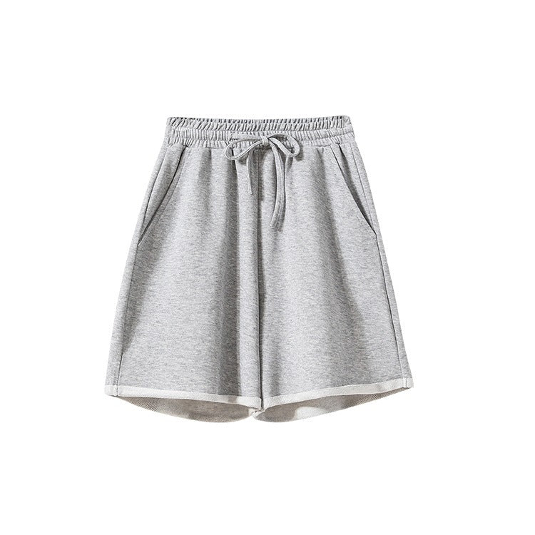Loose-fitting Wide-leg Shorts Two-piece Sportswear Set