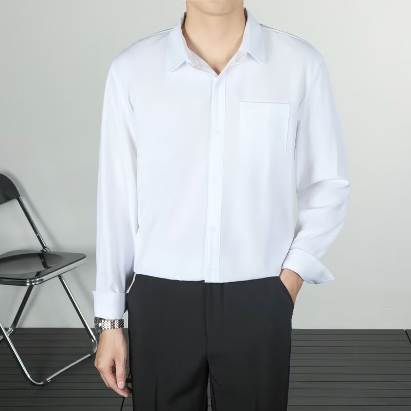 Korean-style Loose High-end Drape Long-sleeved Shirt