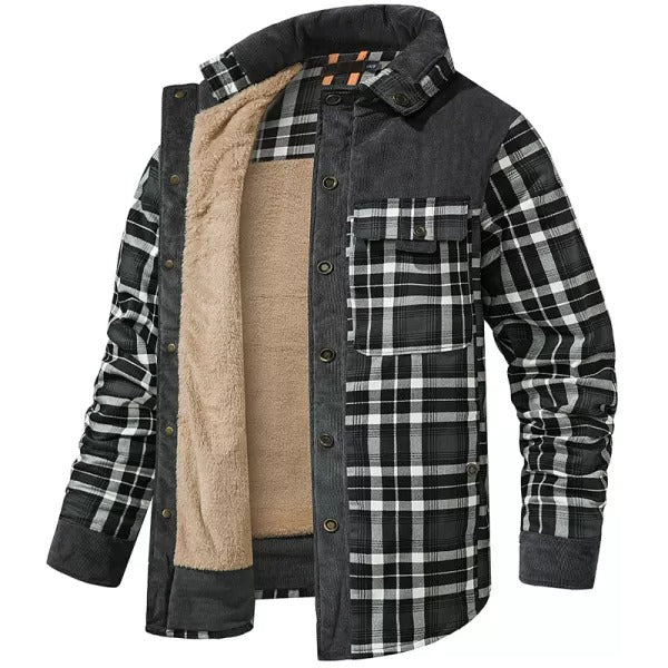 Men's Plus Fleece Warm Cotton Jacket