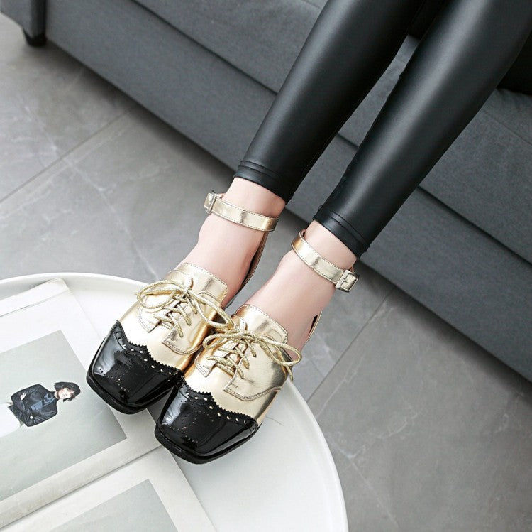 Color block sandals