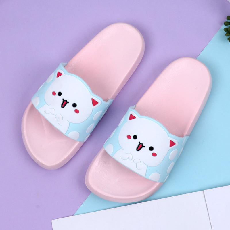 Cat student slippers
